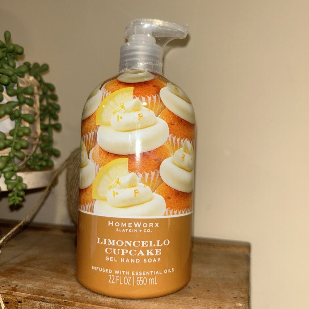 HOMEWORX Slatkin CO Limoncello Cupcake hand soap 22 oz New Sealed